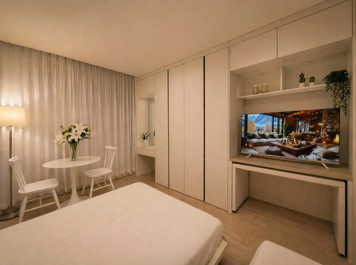Apartment Value Stay Songdo 13층 공원뷰 루프탑 수영장 호텔침구 스마트tv 공항30분 Incheon