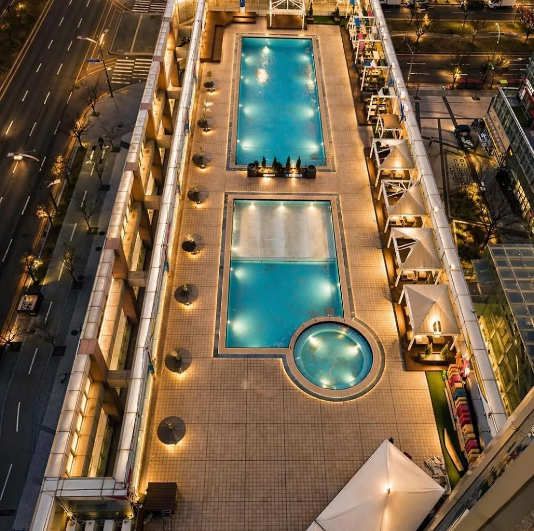 Value Stay Songdo 13층 공원뷰 루프탑 수영장 호텔침구 스마트tv 공항30분 Incheon